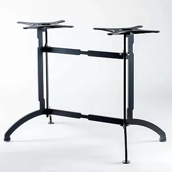 Izturīgs tērauda dubultais pjedestāla galda rāmis, 60 cm / 72 cm / 106 cm augstums, piemērots galda virsmām līdz 160×90 cm, komerciālas klases stabilitāte ēdamistabas, bāra un restorānu galdiem jebkurā RAL krāsā
