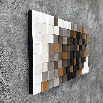 3D koka attēls MOZAIKO, 97x55cm