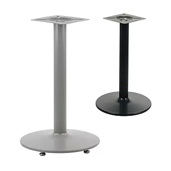 Metāla centrālā galda kāja ar centrālo kolonnu, izgatavota no tērauda, melnā vai alumīnija krāsā, augstums 72 cm, pamatnes diametrs 46 cm