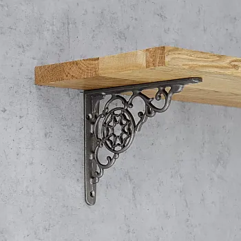 Cast iron shelf support, bracket with dimensions 13x17 cm, &amp;quot;cobweb&amp;quot; - in a set of 2 pcs.