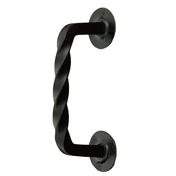 Augstākās kvalitātes tērauda vītā metāla rokturis bīdāmām durvīm, garums 19 cm, komplektā 4 gab
