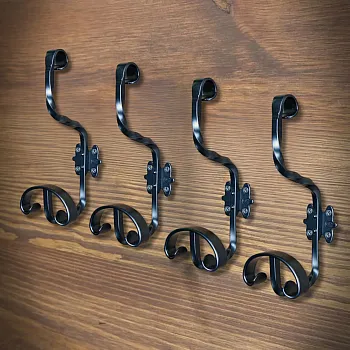 Drēbju pakaramais komplekts 4 gab., tērauds, augstums 21 cm