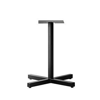 Mūsdienīgs tērauda kafijas galda kāja ar krustveida dizainu, augstums 60 cm, piemērots galda virsmām līdz 70 cm, pieejams jebkurā RAL krāsā