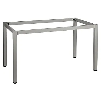 Milteliniu būdu dengtas metalinis stalo rėmas su kvadratinėmis kojomis, 72,5x56 cm, įvairių rėmo spalvų