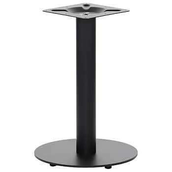 Metalinė centrinė stalo koja, juoda, Ø40 cm, aukštis 57 cm