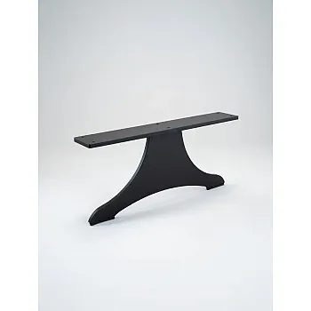 Metal furniture leg, anvil design, from 8 mm thick steel, dimensions 17 x 40 cm, set of 2 pcs.
