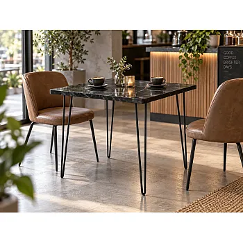 Hairpin metal table legs from 2 bars, diameter 12 mm, height 71 cm - set of 4 legs