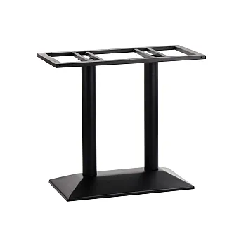 Metal table base with 2 columns made of steel, powder coated, height 72 cm, base 69.5 x 39.5 cm