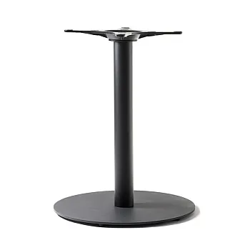 Central table base made of steel, for large table surfaces up to 110 cm, available heights 60, 72 or 106 cm, available in any RAL color