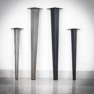 Metalinės kojos Retro stiliaus, pagamintos iš plieno, du aukščio variantai 51cm arba 71cm, komplekte 4 vnt.