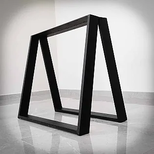 Patvari metalinė stalo koja iš plieno, kvadrato formos, aukštis 72 cm, matmenys 75x72 cm, rinkinyje 2 vnt