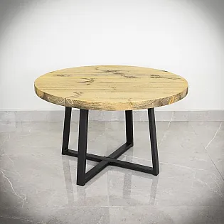 Skrūvējama metāla galda pamatne Cross-Frame izgatavots no tērauda, izmērs 60x40cm, melnā krāsā