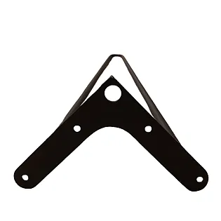 Plaukų segtuko formos metalinės stalo kojos iš 2 strypų, 12 mm skersmens, 71 cm aukščio - 4 kojų komplektas