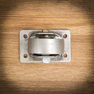 Decorative furniture castors made of steel, gray color, height 65mm 4 pcs.