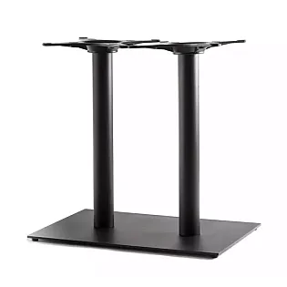 Augstākās kvalitātes tērauda galda kāja lielām virsmām līdz 140x80 cm ar divām apaļām kājām, pieejamais augstums 60 cm, 72 cm, 106 cm