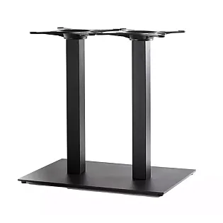 Metāla galda pamatne ar 2 kolonnām lielām virsmām līdz 140x80 cm, ar taisnstūra tipa kolonnām, pieejamie augstumi 60 cm, 72 cm, 106 cm