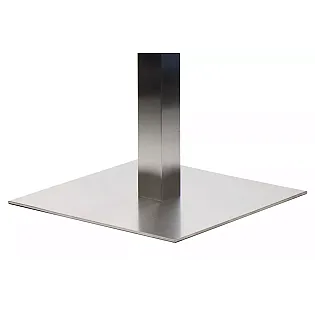 Roostevabast terasest lauajalg, kõrgus 72,5 cm, põhjaplaadi mõõdud 55x55 cm, pindadele kuni 90x90 cm