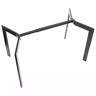 Length adjustable table frame in black or gray color, height adjustment 105.5-145.5 cm, depth 78 cm, height 72.5 cm