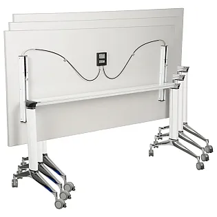 Table base made of aluminum with tabletop folding function, length 146 cm, width 59 cm, height 72.5 cm for convenient storage