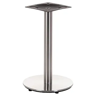 Keskne lauaalus roostevabast terasest, ümar alus, harjatud, läbimõõt 45 cm, kõrgus 71,5 cm