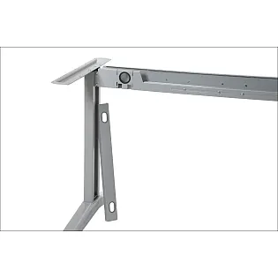 Platumā regulējams metāla galda rāmis no tērauda, augstums 72.5 cm, platums 119-159 cm