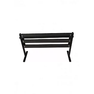 Free-standing steel cemetery bench with PVC boards, length 72 cm or 82 cm