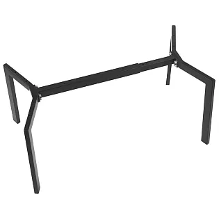 Metallist lauaraam, pikkuses reguleeritav, musta värvi, kõrgus 42 cm, pikkus 79,5109,5 cm