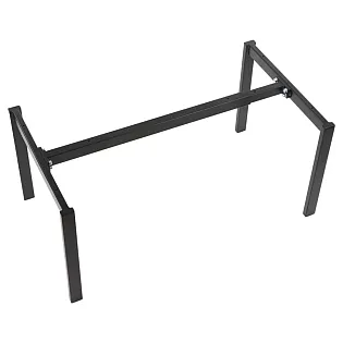 Metāla galda rāmis, augstums 42 cm, regulējams garums 80-130 cm, melnā krāsā