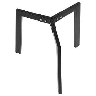 Kompaktne kokkupandav metallist lauaraam, must värv, kõrgus 42 cm, läbimõõt 55 cm