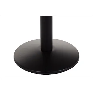 Metalinė centrinė stalo koja iš plieno, aukštis 72,5 cm, pagrindo skersmuo 42,5 cm, juodos spalvos