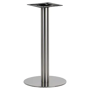 Nerūsējošā tērauda centrālā galda pamatne, matēta, pamatnes diametrs 39.5 cm, augstums 72.5 cm