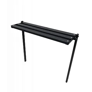 Metallist pink kalmistul kasutamiseks PVC plaatide ja langetusmehhanismiga, laius 73 või 83 cm