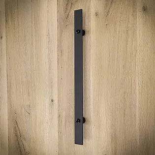 Īpaši garš elegants tērauda velkams durvju rokturis, augstums 60 cm vai 100 cm, svars 1,34 vai 2,10 kg, komplektā 2 gab.