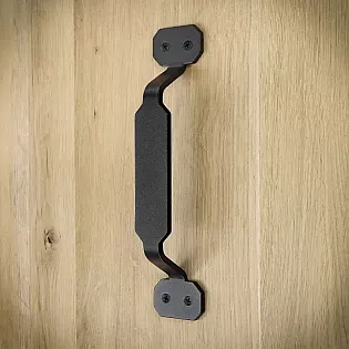 Bīdāmo durvju metāla vilkme, rokturis no tērauda, melnā krāsā, augstums 22,8 cm, svars 250 grami, komplektā 4 gab.