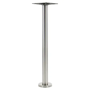 Metāla centrālā galda kāja izgatavota no tērauda, montēta uz grīdas, augstums 106 cm, pamatnes diametrs 17.5 cm