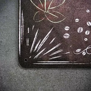 Dekoratyvinė metalinė sieninė plokštė, CAPPUCCINO, 30x20 cm