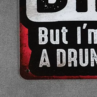 Decorative wall plaque, DRINKING, 30x20 cm