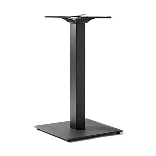 Keskmine metallist lauajalg, kesksamba tüüpi, valmistatud terasest, ruudukujuline sammas, kõrgus 72 cm, saadaval mis tahes RAL värvitoonis, lauaplaadile kuni 80x80 cm
