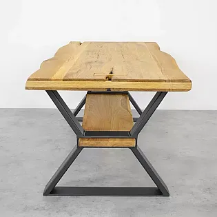 Komplekt 2 kaasaegsest tööstuslikust metallist laualabast Prestige suurus 40x45 cm vastupidav kohvilaua ja pingi alus