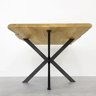 Black Steel Dismantlable 3D Spider Table Frame For Modern Interior 120x80 cm, 71 cm Height