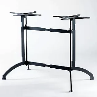 Tugevast terasest kahe jalaga lauajalg, kõrgus 60 cm 72 cm 106 cm, sobib kuni 16090 cm lauaplaatidele, äriklassi stabiilsus söögi-, baari- ja restoranilaudadele, igas RAL värvitoonis