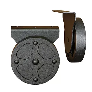 Metal furniture castors with a diameter of 7.5 cm, 12 cm or 20 cm, set of 2 pcs.