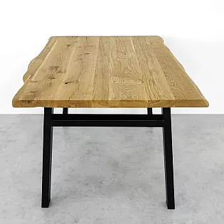 Tērauda galda kājas H-veida, melnā krāsā, augstums 71 cm, platums 82 cm, komplekts no 2 gab