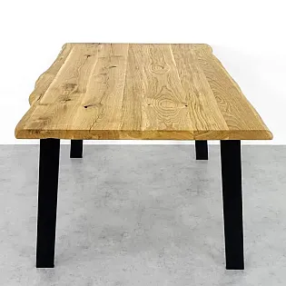 Metāla melnas galda kājas Recto, augstums 71 cm, izmēri 8x2 cm, melna krāsa, komplektā 4 gab.