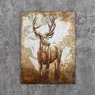 3D metalo tapyba, elnias, 100x75cm