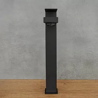Modernus minimalistinis nerūdijančio plieno maišytuvas, aukštis 30,5 cm, snapelio ilgis 14 cm, spalva juoda