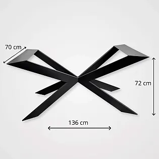 Spider-Type Metal Table Base with 82 cm Legs, 72 cm High, 13670 cm Frame