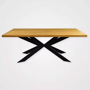 Zirnekļveida metāla galda kāja ar 82 cm kājām, 72 cm augsta, 13670 cm rāmis
