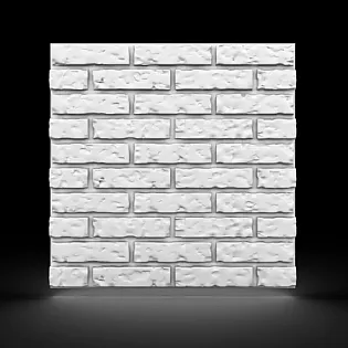 3D putupolistirola dekoratīvie sienu paneļi ar ķieģeļa efektu 60x60 cm, komplektā 16 gab 5,76 m2