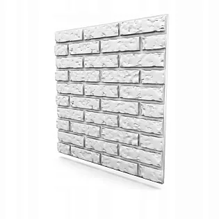 3D styrofoam decorative wall panels with brick effect 60x60 cm, 16 pcs in a set 5.76 m2
